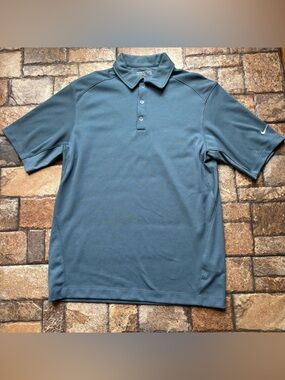 Nike Men's Dry Fit Golf Polo Shirt - Slate Blue